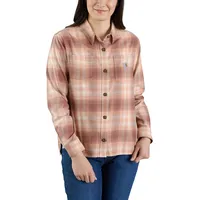 CARHARTT Flannel-Plaid, Hemd Damen - Braun/Beige (Q39) - L