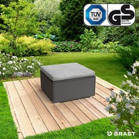 Brast Polyrattan Hocker schwarz