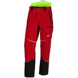 KOX Schnittschutzhose Mistral 3.0 Rot/Gelb - 98 schlank und groß