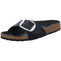 Birkenstock Madrid Big Buckle Nubukleder geölt schmal schwarz 41