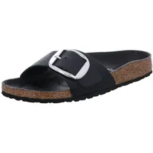 Birkenstock Madrid Big Buckle Nubukleder geölt schmal schwarz 41