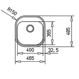 Teka Stylo 1C edelstahl