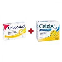 Grippostad C + Cetebe Abwehr plus Vitamin C+vitamin D3+zink