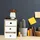 Relaxdays Schreibtisch Organizer 3 Schubladen Weiß,Hellbraun