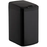 Relaxdays Sensor, Schwarz, Metall, Kunststoff, 21.5x41x28 cm, Küchen, Küchenausstattung, Mülleimer