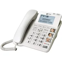 Geemarc AMPLIDECT 595 COMBI Schnurgebundenes Seniorentelefon Anrufbeantworter, Freisprechen, Optisch