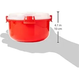 Sistema Mikrowellendose rund rot 0,915 l
