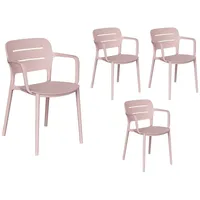 LC Garden »Veti« Stapelstuhl 52,5x53x79cm Gartenstuhl Bistrostuhl rosa Stapelstühle