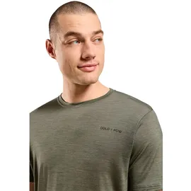 Odlo X Pow Merino Tencel Kurzarm-t-shirt - vetiver melange - XL