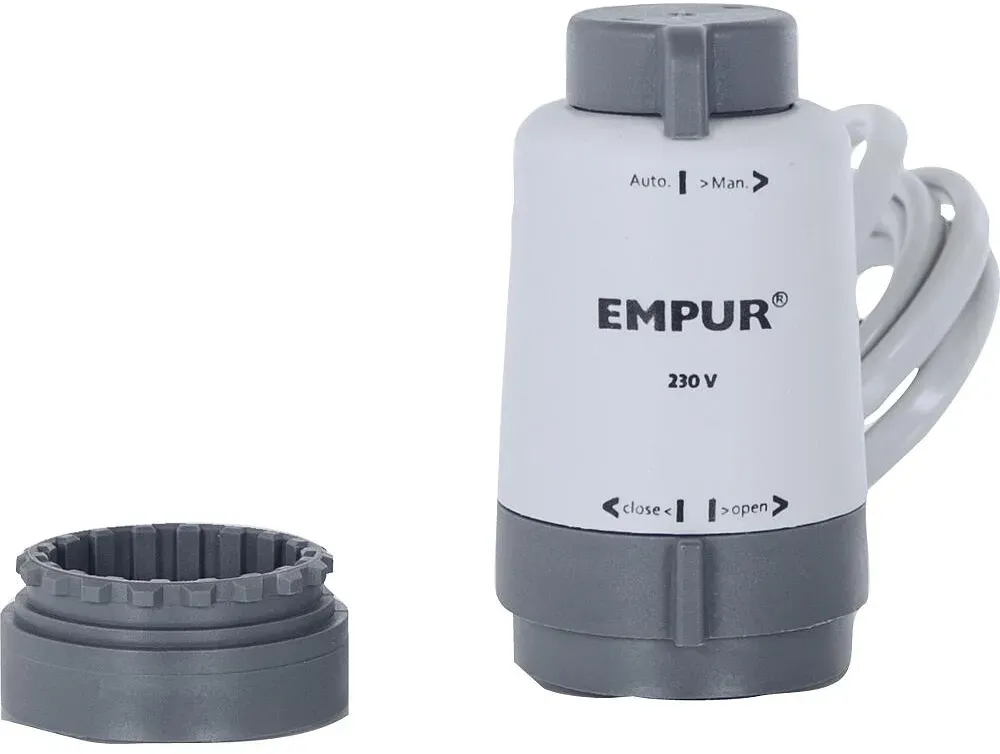 Empur Stellantrieb mit Montagehilfe 24 V Man Open mit Adapterring
