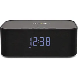 Explore Scientific Bluetooth Stereo-Lautsprecher mit Weckfunktion