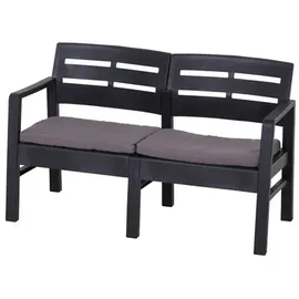 PROGARDEN Lounge-Set Java 4-teilig Anthrazit