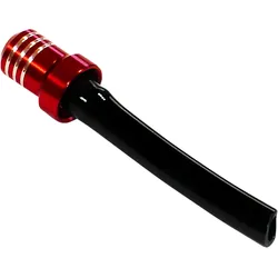 Entlüftungsschlauch Scar Alu Kappe rot