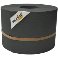 zaunzu® zaun|zu® Sichtschutz Rille PP für Doppelstabmatte Zaunblende Anthrazit 50m