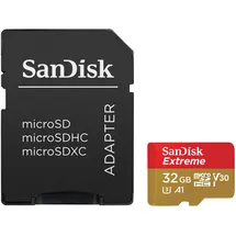 SanDisk microSDHC Extreme Plus 32 GB Class 10 UHS-I U3 V30 А1 + SD-Adapter
