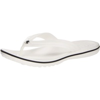Crocs Crocband Flip-Sandalen – Unisex Flip-Sandalen für Erwachsene – Wasserdichte, schnell trocknende Flip-Flops – Weiß – Größe 38-39