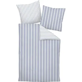JANINE Interlock Jersey Gestreift Platin 80 x 80 cm