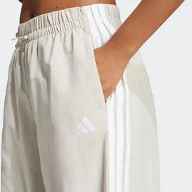 adidas Essentials 3-Stripes Lifestyle Woven Parachute Pants Wonder Alumina/White L