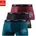 Boxershorts für Herren Packung 3 Stk mit Print auf dem Bein Gr XXL 8 3 Stk petrol navy bordeaux 15124656-XXL 3 Stk