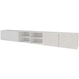 altdecor VIRA Lowboard 300 cm Weiß Holz