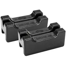 Heyner HEYNER® Gummiauflagen 2er Set für Unterstellböcke 347430 (3t) Breite 28 mm 3t Gummipuffer Wagenheber Rangierwagenheber Gummi schützt Unterboden