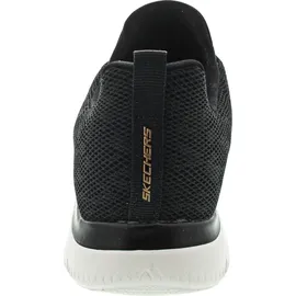 SKECHERS Summits - Leopard Spot black mesh rose gold trim 40