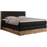 MKS Boxspringbett 160 x 200 cm H4 Schwarz