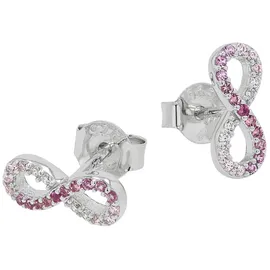 Tom Tailor Ohrstecker Infinity rosa/silber 2100589 4,0 mm