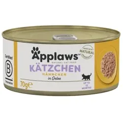 Applaws Nassfutter Kitten in Gelee Huhn 24x70 g