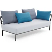 Solpuri Loungesystem Club Recamiere links - 305 - anthrazit wetterfest 738 - blue-grey