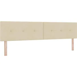 vidaXL Boxspringbett 200 x 200 cm Creme