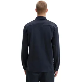 Marc O'Polo "aus weicher Bio-Baumwolle", Herren, Gr. XXL, schwarz (schwarz navy), Obermaterial: 100% Baumwolle, unifarben, regular fit, Shirts Blusenshirt