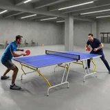 sportnow Tischtennisplatte Klappbar Indoor Blau