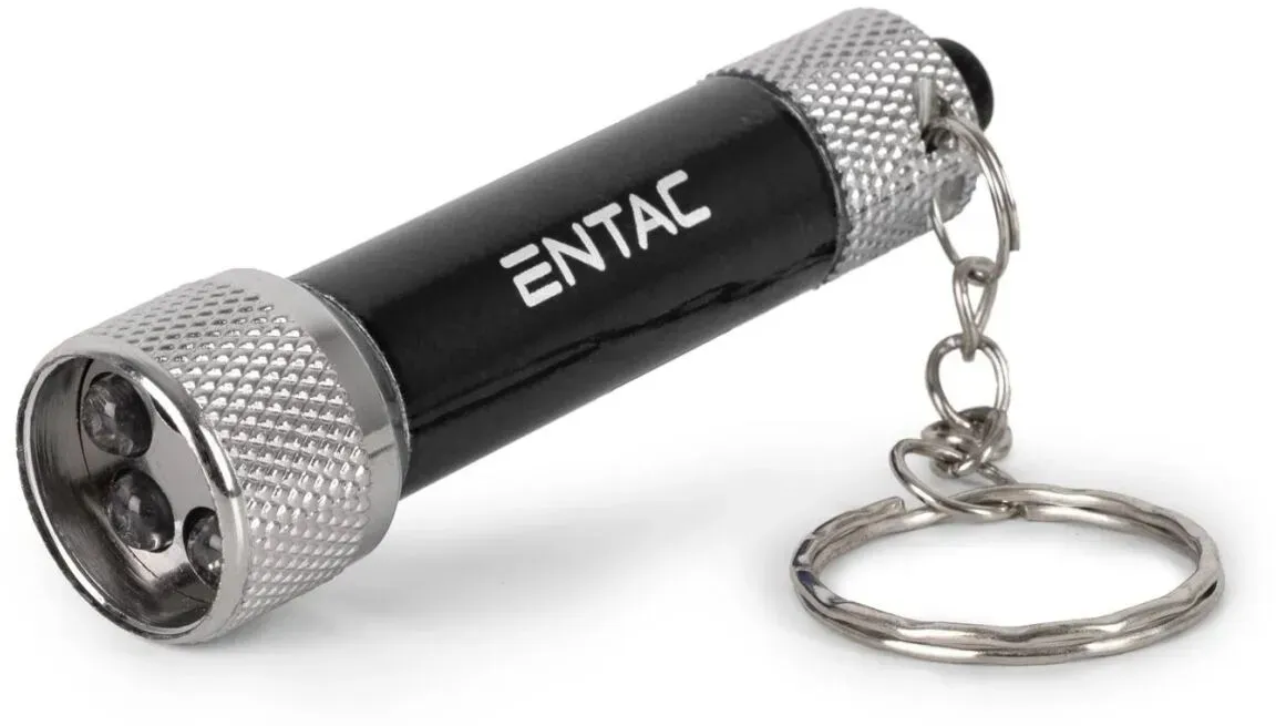 Entac Taschenlampe 5LED Schlüsselanhänger Schwarz