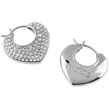 GUESS JUBE05207JWRH Damen-Ohrringe Creolen Kristall-Herz