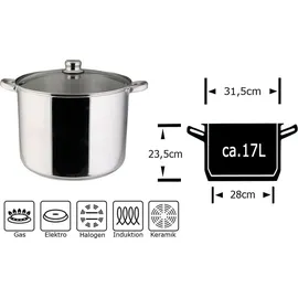 Testrut Universaltopf Kochtopf 23 cm rund