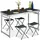 Relaxdays Campingtisch Set klappbar Silber/Grau