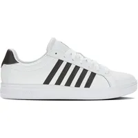 K-Swiss Court Tiebreak Sneaker White/Black/White, 42.5 EU