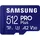 Samsung PRO Plus 512 GB, microSDXC-Speicherkarte (2023) mit USB-Adapter