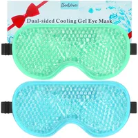 BeeVines Cooling Eye Mask, Pack of 2, Cooling Ice Sleep Masks for Swollen Eyes, Face for Men and Women, Cold Warm Sleeping Compress for Post-Surgery, Swelling, Allergies, Sinus & Migraines
