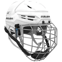 Bauer Reakt 55 Helm Combo mit Gitter Senior weiß
