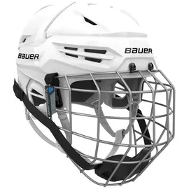 Bauer Reakt 55 Helm Combo mit Gitter Senior weiß