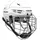 Bauer Reakt 55 Helm Combo mit Gitter Senior weiß