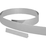vidaXL Rasenrand Silber 450 x 10 cm Verzinkter Stahl, vidaXL