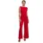 Vera Mont Damen Jumpsuit mit weitem Bein Red Rose,34 - 34