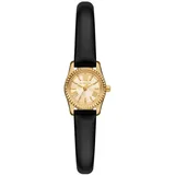 Michael Kors Damen Analog Quarz Uhr mit Leder Armband MK4901