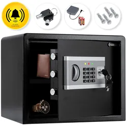 KESSER® Elektr. Tresor   Inkl. Batteriebox   Elektronischer Safe   3x Doppelbolzenverriegelung   Boden Wandtresor   Möbeltresor   Innenbeleuchtung   Panzerschrank Zahlenschloss