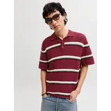 JACK & JONES Polokragenpullover Rot S