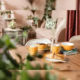 SELTMANN WEIDEN Liberty Pure Colors Frühstücksteller ø 22,5 cm 6er Set - Mango Orange