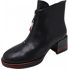2GO FASHION Stiefelette Schwarz - Rot/Schwarz - 40 EU 40 EU